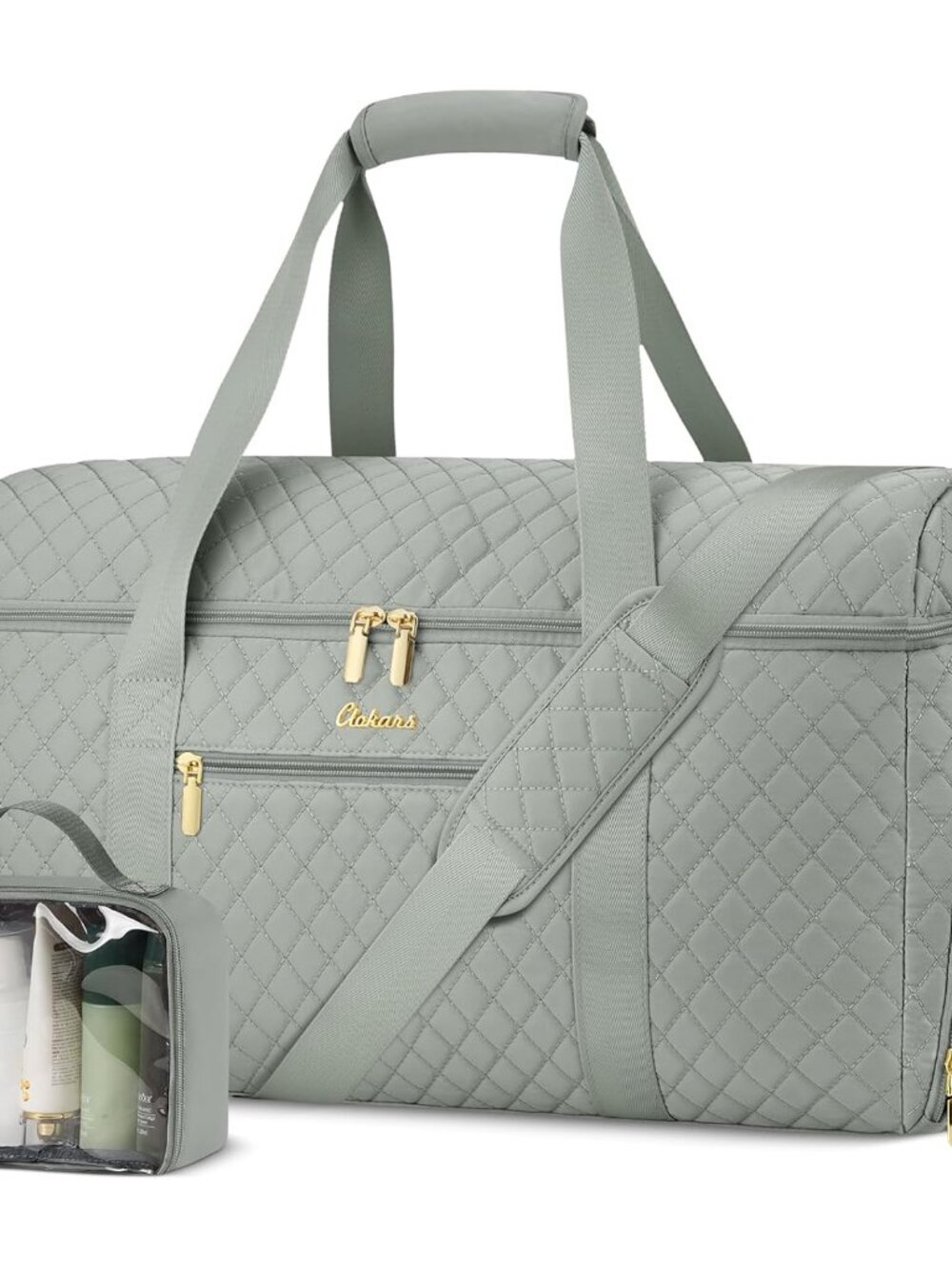 Weekender Bags for Women, Wide Open Large Travel Duffle Bag with Shoe Compartmen